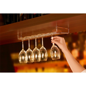 Gläserhalter Gläserschiene für hängende Gläser - Montage an Bar & Hängeschrank