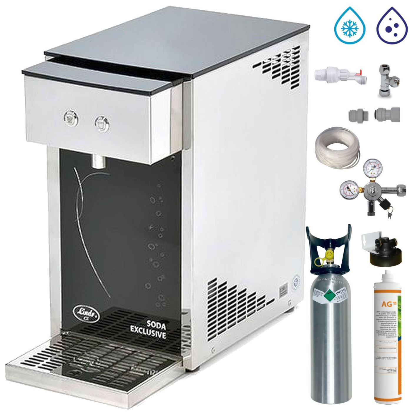 Sprudel Tafel Wasseranlage Spender 25 Liter Komplett SET