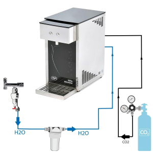 Tafelwasseranlage Sprudel Tafel Wasser Gerät Anlage Soda Exclusive 25 Liter/h SET