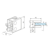 Glasklemme Glashalter Typ 21 - Zinkdruckguss - Messing-Design - für 38,1mm (1,5 Zoll) Rohr - 6mm