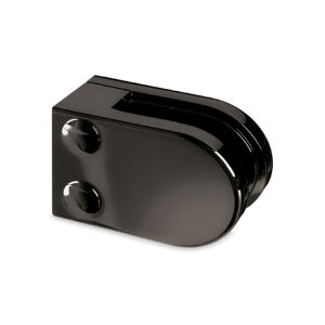 Glasklemme Glashalter Typ 27 - Zinkdruckguss - Anthrazit-Design - gerade - 6,76mm