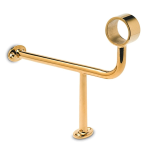 Fußlaufstütze Handlaufstütze - Style 107 - 38,1mm (1,5 Zoll) - Messing Design