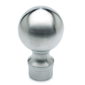Endkugel für Edelstahlrohr - 38,1mm (1,5 Zoll) - Edelstahl-Design - gesteckt