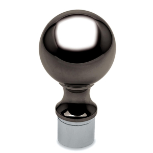 Endkugel für Edelstahlrohr - 38,1mm (1,5 Zoll) - Anthrazit-Design - gesteckt