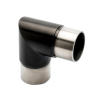 Rohrverbinder 90 Grad für Edelstahlrohr - 38,1mm (1,5 Zoll) - Anthrazit-Design - eckig