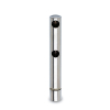 Mini Rail System rund für Glas - 6mm - Edelstahl-Design - Doppelte Endstütze