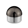 Endkappe halbrund für Edelstahlrohr Rundrohr - 38,1mm (1,5 Zoll) - Anthrazit-Design