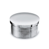 Endkappe flach für Edelstahlrohr Konstruktionsrohr - 38,1mm (1,5 Zoll) - Chrom-Design