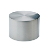 Aufsteck Endkappe flach für Edelstahlrohr - 38,1mm (1,5 Zoll) - Edelstahl-Design
