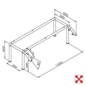 Hustenschutz Spuckschutz Thekenaufsatz Typ 20 - 38,1mm (1,5 Zoll) - Messing-Design