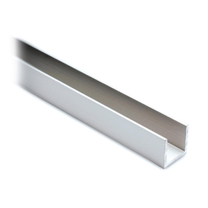 Aluminium U Profil Aluprofil Schutzschiene - 15x15x15mm - roh - 250cm