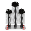 Gläserspülbürste Gastro 2 x 18 + 1 x 25 cm mit rostfreiem Metall-Unterteil für Gläser