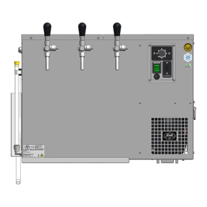 LINDR AS-110 INOX Tropical Green Line Auftheke Bierzapfanlage Bierkühler 3-leitig
