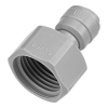 Aufschraub Verbinder - grau - Gewinde BSP-P 5/8 Zoll IG Flach - Rohr 3/8 Zoll AD