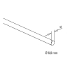 Metallstab Rundstab Rundstange - 6mm - Messing-Design - im Zuschnitt