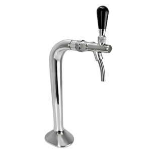 BieTal® Classic Cobra Schanksäule Zapfsäule 1-leitig 7mm Chrom mit Schankhahn