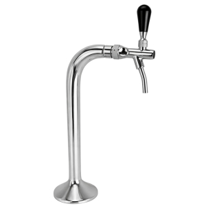 BieTal® Classic Cobra Schanksäule Zapfsäule 1-leitig 7mm Chrom mit Schankhahn