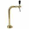 BieTal® Classic Cobra Schanksäule Zapfsäule 1-leitig 7mm vergoldet & Schankhahn