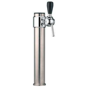 Schanksäule Zapfsäule Sisco Chrom matt 1-leitig für Bier & Wasser