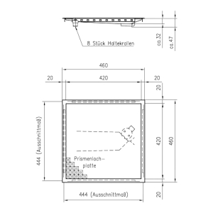 BieTal® Einlass Schänke Tropf Mulde Schale Blech...