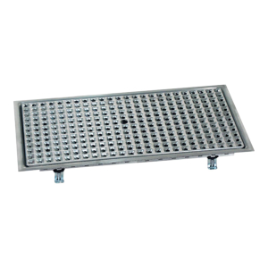 BieTal® Einlass Schänke Tropf Mulde Schale Blech Kasten 53x53cm Ablauf rechts