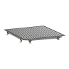 BieTal® Einlass Schänke Tropf Mulde Schale Blech Kasten 53x53cm Ablauf rechts