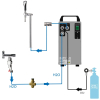 Sprudelwasser BieTal® Wasserspender 40L inkl Schanksäule als SET ohne Kühlung