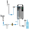 BieTal® Sprudel Wasserspender 40L inkl Schanksäule & Wasserfilter ohne Kühlung