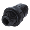 Einschraub Verbinder - schwarz - Gewinde BSP-P 1/4 Zoll AG - Rohr 8 mm AD