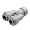 Y-Verbinder 2-fach Doppel Steckverbinder aus Acetal für Schläuche & Rohre