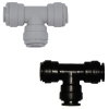 T-Verbinder 2-fach Doppel Steckverbinder aus Acetal für Schläuche & Rohre