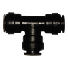 T-Verbinder 2-fach Doppel Steckverbinder für Schläuche & Rohre 12mm