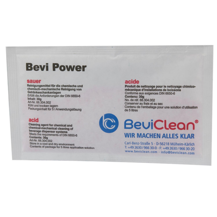 Reinigungkonzentrat Desinfektionskonzentrat Pulver sauer - Bevi Power 1 Beutel