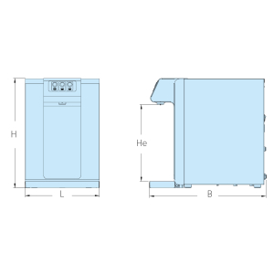 blupura BluSoda HOT 45 fizz Tafelwasseranlage Sprudelwasseranlage Heißwasser