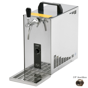 Bierkühler Bierzapfanlage 35 Liter KOMPLETTSET 5/8 Zoll - KEG Flach - CO²  0,5kg