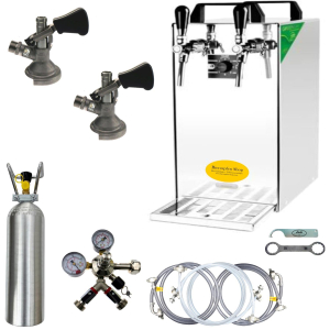 Bier Zapfanlage Bierkühler 60 Liter 2-leitig SET -...