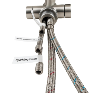 BieTal® BT-503 5-Wege Wasserhahn Küchenarmatur Mischbatterie C-Auslauf Edelstahl