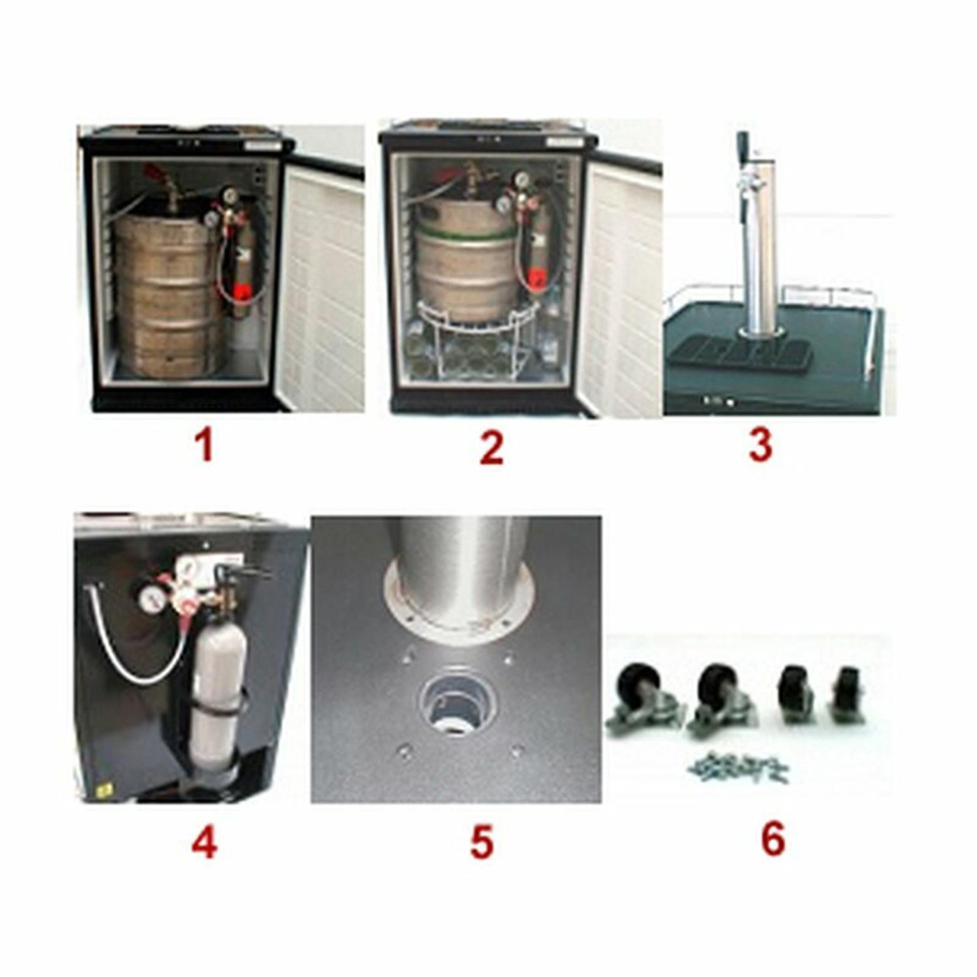 Bierfass Fassbier Kühlschrank Bierkühler BK 160 mit Edelstahl Tropfka