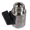 MICRO MATIC Bier Abstellhahn Absperrhahn Edelstahl 10mm ohne Wandhalter