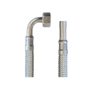 Panzerschlauch Gewebe Flexschlauch Sanitärschlauch DN8 3/8 Zoll IG zu 8mm Rohr