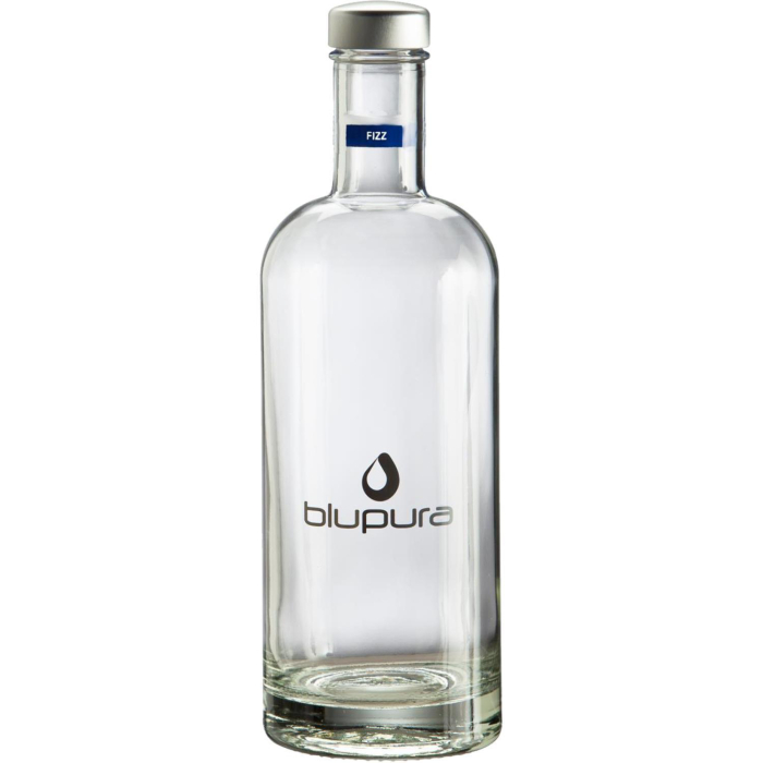Blupura Glasflasche 750ml Trinkflasche mit Drehverschluss - Style Bottle fizz