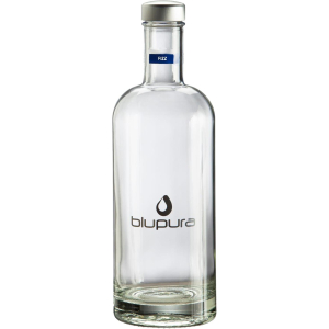 Blupura Glasflasche 750ml Trinkflasche mit Drehverschluss...
