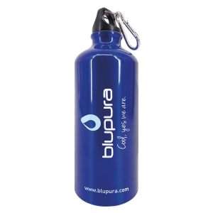 Blupura Trinkflasche Alu Wasserflasche 600ml mit...