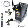 Bierkühler Bierzapfanlage schwarz/schwarz 30 Liter SET 5/8 Zoll Flach CO2 0,5kg