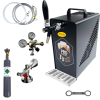 Bierkühler Bierzapfanlage schwarz/schwarz 30 Liter SET 5/8 Zoll KeyKeg CO2 0,5kg