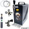 Bierkühler Bierzapfanlage schwarz/Edelstahl 30 Liter SET 5/8 Zoll Flach CO2 0,5kg