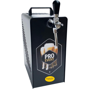 Bierkühler Bierzapfanlage schwarz/Edelstahl 30 Liter SET mit Adapter 5 L mit Luftkompressor