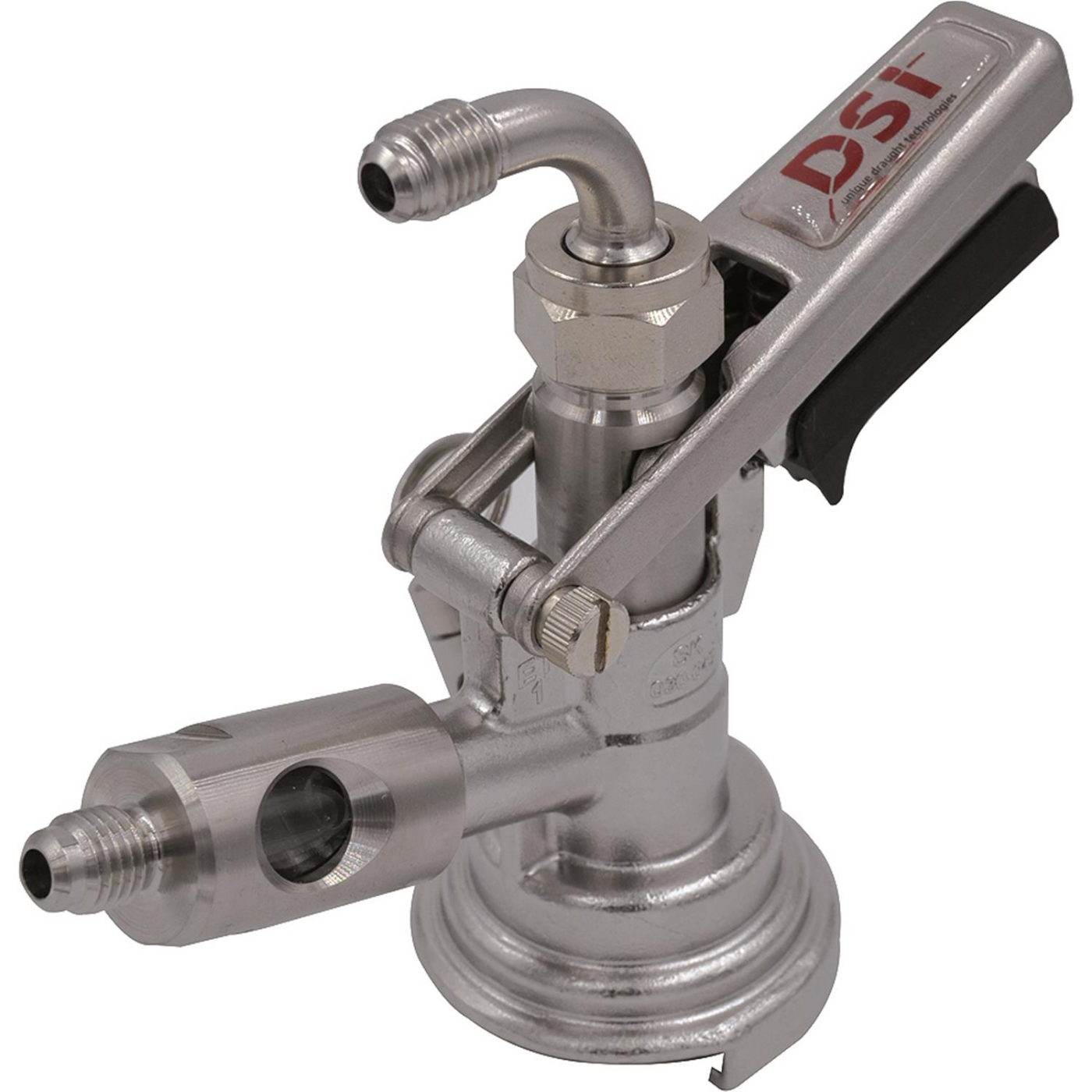Produktbild von Keg-Verschluss Zapfkopf Typ A – Bierfassanschluss G5/8“ Mit Überdruckventil, Aus Messing & Edelstahl, Für Heimbrauerei & Bars
