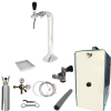 Bierzapfanlage SET 35 L/h Schanksäule 1-ltg Classic Cobra KEG Typ S Korb 2kg CO2