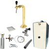 Bierzapfanlage SET 35 L/h Schanksäule 1-ltg Classic Cobra Gold KEG Typ M Kombi 2kg CO2
